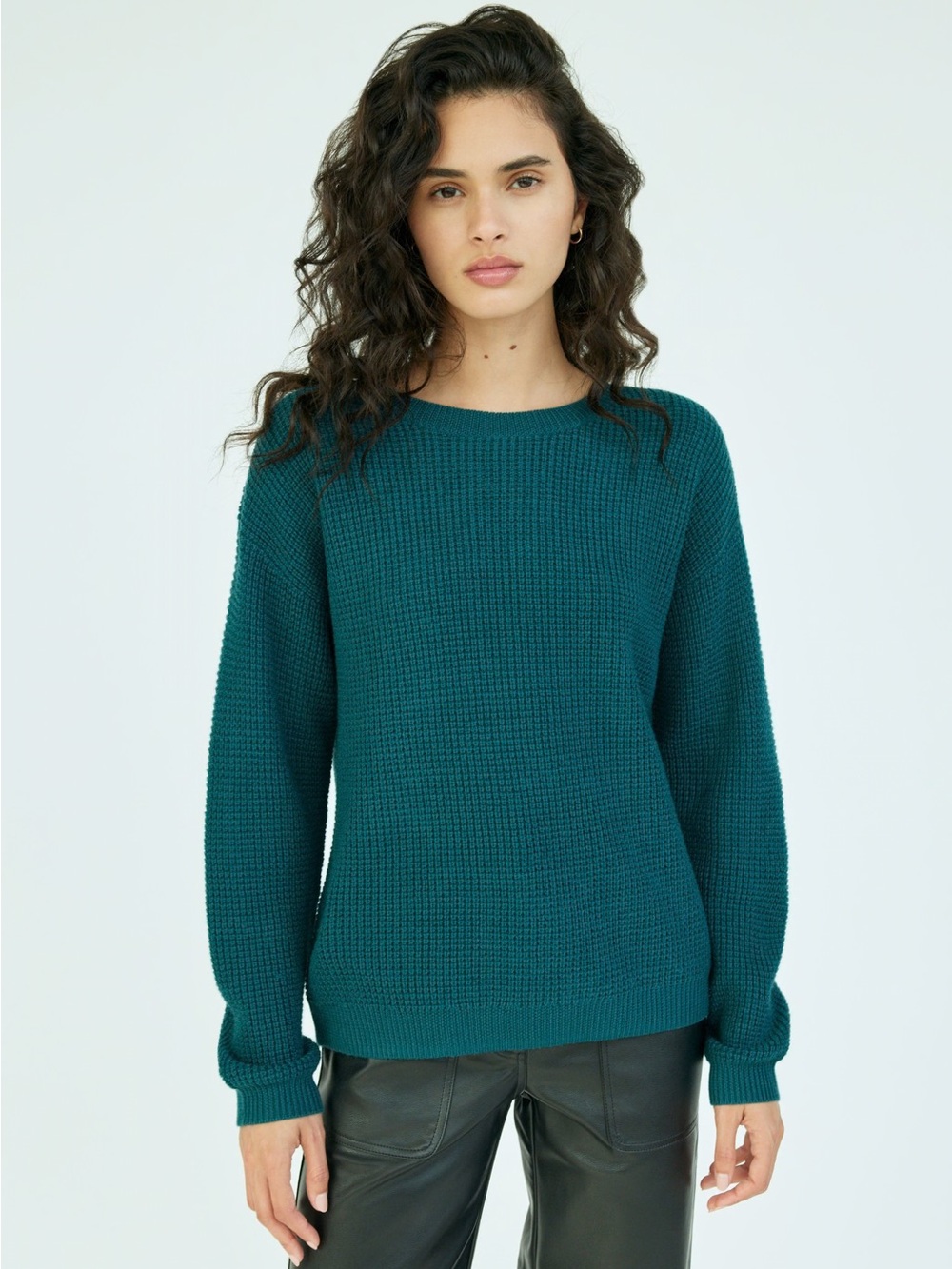 008 Wilfred Teal Crewneck Sweater